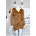 Hot Sale Women's Suede Fabric Dress